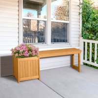 41 In. 2-In-1 Solid Wood Patio Bench With Raised Garden Bed by Ophelia & Co.