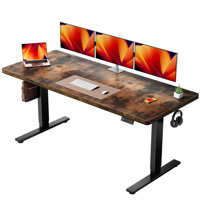 Standing Desk – 1" Thickened Desktop & Heavy-duty Frame, Adjustable Height Electric Desk With Memory Controller by Inbox Zero