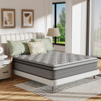 Evann 12" Medium Firm Innerspring Mattress With Cooling Gel Foam, Anti-Static & Hypoallergenic For Healthy Sleep – Triple-Certified (Certipur-US, OEKO by Alwyn Home