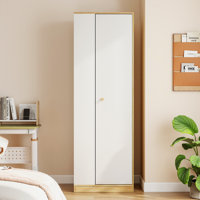 1 Door Wardrobe With Hanging Rod And 5 Storage by Ebern Designs