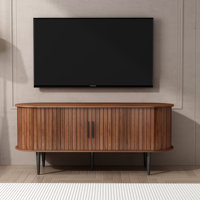 Tv Stand, 47" Modern Tv Console Table With Storage Compartment And Sliding Door, Gaming Entertainment Center With Cabinet For Living Room, Bedroom, Of by Latitude Run