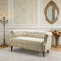 Loveseat Sofa for Living Room - Long Couch in a Box, Love Seat for Small Area, Couches for Living Room by Charlton Home