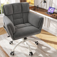 Upholstered Office Chair With Side Pockets by Mercer41