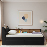 Multi-functional Daybed With Storage Headboard, Wireless Charging, 2 Storage Drawers And Led Lights by Ivy Bronx