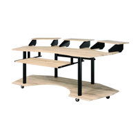 83" Oak Music Practice Work Desk - & Stylish In Metal Frame by Inbox Zero