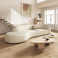 Left-Arm Microfiber Sofa – Solid Wood Frame With High-Resilience Foam by Orren Ellis