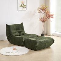 Teddy Fabric Standard Armless Bean Bag Chair & Lounger by Isabelle & Max