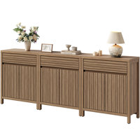 Bethlehem 29.1"W Fluted Waveform Panel Sideboard With 1 Drawer And 2 Adjustable Shelves by Ebern Designs