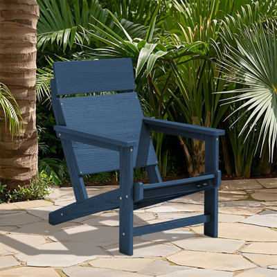 HDPE All-Weather Solid Panel Adirondack Chair by Highland Dunes