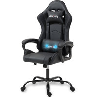 Ergonomic Gaming Chair Racing Style Office Chair, High-Back Computer Desk Chair with Adjustable Lumbar Support & Headrest, 360 Swivel Reclining PU Lea by Inbox Zero