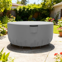 Heavy Duty Waterproof Round Patio Table Cover by Latitude Run