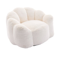 Ergonomic High-Density Foam Filled Lotus Style Compression Sofa Chair with Carry Handle by George Oliver