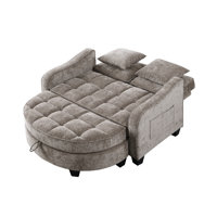 51" Wide Upholstered Chenille Sofa Couch With Adjustable Backrest by Red Barrel Studio