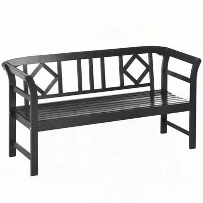 61.5" Outdoor Garden Bench, 3 Person Porch Bench by Lark Manor