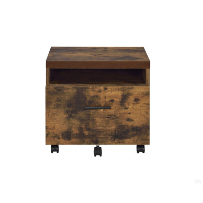 Weathered Oak & File Cabinet by 17 Stories