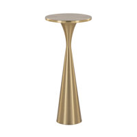 Gemma 22" Contemporary Metal Side Table In Modern Brass From Grandview Gallery By Lumisource by Ophelia & Co.