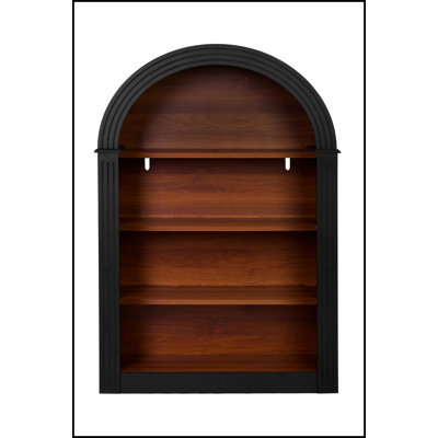 4-Shelf Tall Arched Bookcase, Robust MDF Storage Organizer for Books and Decor, Modern Elegance for Any Room