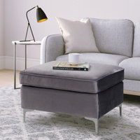 Rectangle Ottoman Foot Stool Upholstered Ottoman Foot Rest Pouf Ottoman Modern Ottoman by Mercer41