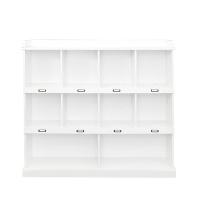 10-shelf Bookcase. Organize Your Belongings Easily. 15mm Particle Board, 3mm . . 52.91" X 12.12" 47.02 Storage For Various Items. Wooden Structure Wit by Lark Manor