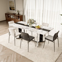 71 Inch White Wood Rectangular Dining Table by Wrought Studio