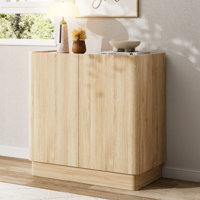 Sideboard Buffet Cabinet With Storage, 31In Large Wood Credenza Accent Cabinet For Dining Room Living Room Entryway by Ebern Designs