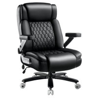 Big And Tall Office Chair With Adjustable 5d Flip Arms&lumbar Support by Inbox Zero