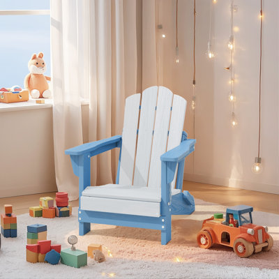 Kids’ Outdoor Adirondack Chair – HDPE, Weather-Resistant, Child-Size Patio Seating by Sunside Sails