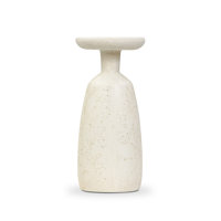 Waynard Outdoor Large Nesting End Table-Aged White Concrete by Ivy Bronx