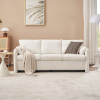Chenille Fabric 3-Seater Couch