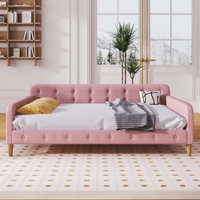 Upholstered Daybed with 4 Support Legs by Lark Manor