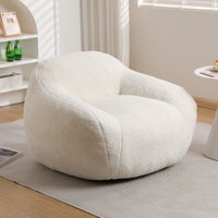 Soft Teddy Bean Bag Sofa for Adults with Spacious Design Bean Bag Couch in Dark Gray by Trule
