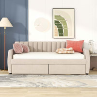 Twin Size Upholstered daybed with Drawers by Mercer41