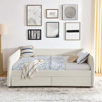 Queen Siz Daybed with Two Drawers by Latitude Run