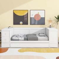Daybed with Storage Arms,Trundle and Charging Station by Lark Manor