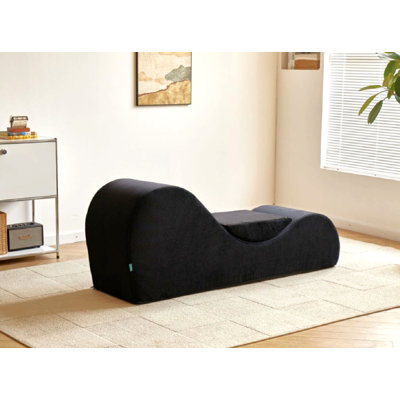 Yoga Chaise Lounge Chair with High-Density Foam Core & Removable Machine-Washable Cover by Wrought Studio