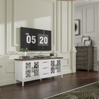 TV Stands, Entertainment Center, Television Stands, TV Console Table, Retro TV Table for Living Room Bedroom,Entertainment Center with Storage Drawers by 17 Stories