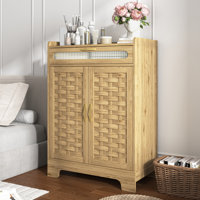 Coffee Bar Cabinet, Buffet Sideboard with Drawer And Adjustable Shelf, Barn Door Storage Cabinet by Ophelia & Co.