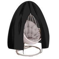 75”X45” Patio Egg Chair Covers Waterproof & UV Resistant, Heavy-Duty Zippered Cover For Outdoor Egg Swing Chairs, Hanging Chairs, All-Weather Protecti by Latitude Run
