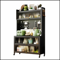 Heavy-Duty Metal Storage Shelves with Lockable Doors and Smooth-Rolling Wheels, for Organized and Efficient Storage Solutions by 17 Stories