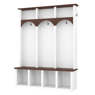 Hall Tree With Arched Design And Shoe Storage by One Allium Way