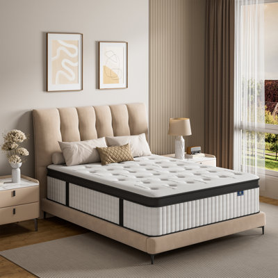 10” Medium Memory Foam Hybrid Mattress In A Box by Alwyn Home