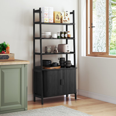 Modern Bookshelf With Sliding Doors