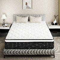 Medium Hybrid Mattress High Density Foam Layer Individually Pocketed Springs Motion Isolation Comfortable Sleep