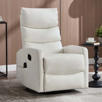 Swivel Manual Recliner Chair with Heat Massage Function by Latitude Run