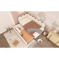 Upholstered Bed Daybed With Pull-Out Bed, Twin Size Single Sofa Bed,Guest Beds For Adults And Children, Bed With Metal Slatted Frame, Velvet by Everly Quinn