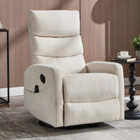 Swivel Manual Recliner Chair with Heat Massage Function by Ebern Designs