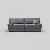 88" Corduroy Sofa, Modern Couch with Removable Washable Cover & Iron Frame by House of Hampton