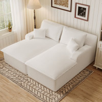 Modern Corduroy Upholstered Chaise Lounge Chair No Assembly Required by Everly Quinn