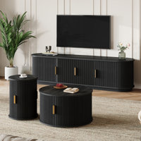 3 Piece TV Stand & Coffee Table Set by Corrigan Studio