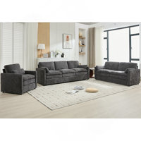 Upholstered Sofa Set Oversized Comfy Cloud Sofa Double Cushion Sofa Group Plush Cushion Sofa Couch For Living Room